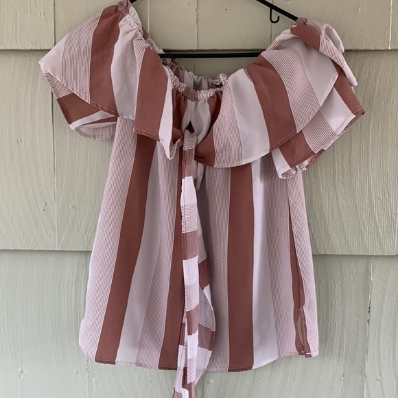 willow and root Tops - Willow & Root Striped Flowy Top